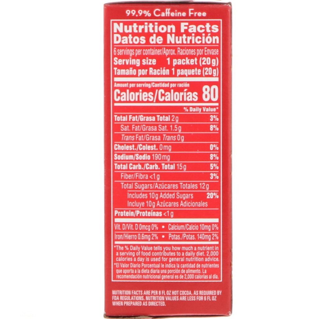 Nestle Hot Cocoa Mix, Rich Milk, sabor de chocolate. 6 pacotes, 20.2 g cada - Imagem 2