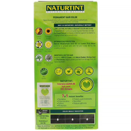 Naturtint, Coloração permanente dos cabelos, 2N castanho-preto, 5,6 fl oz (165 ml) - Image 3