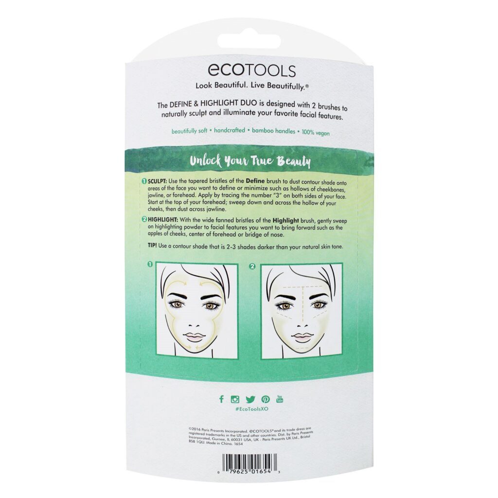 EcoTools, Definição & Realce Duo, 2 Pincéis — foto 3 EcoTools, Definição & Realce Duo, 2 Pincéis - Imagem 3