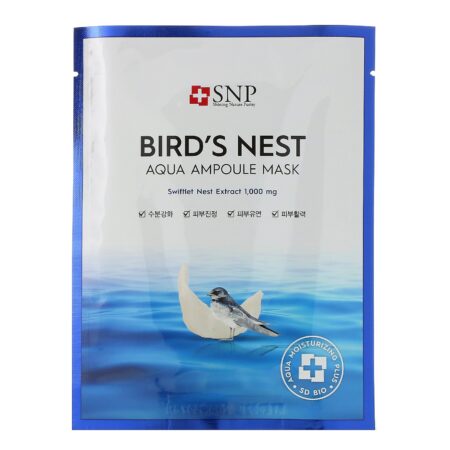 SNP, Bird's Nest Aqua Ampoule Mask, 10 Sheets, 0.84 fl oz (25 ml) Each - Image 3