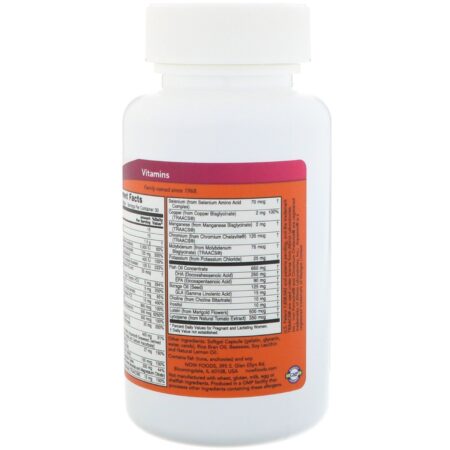 Now Foods, Géis Pré-natal + DHA, 90 Cápsulas Softgel - Image 3