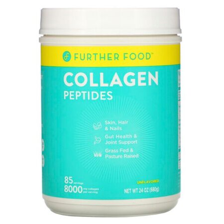 Further Food, Collagen Peptides, Unflavored, 8,000 mg, 24 oz (680 g)