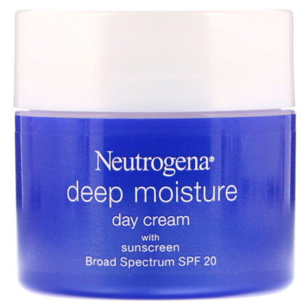 Neutrogena, Hidratação Profunda, Creme Diurno com Proteção Solar, FPS 20 de Amplo Espectro, 2,25 oz (63 g)