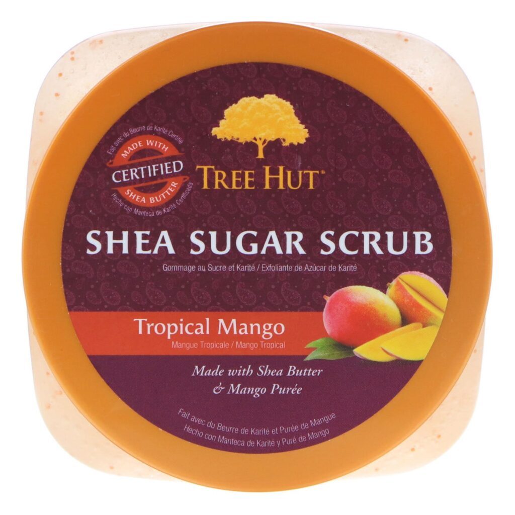 Tree Hut, Esfoliante de Açúcar e Karité, Manga Tropical, 18 oz (510 g) - Imagem 3