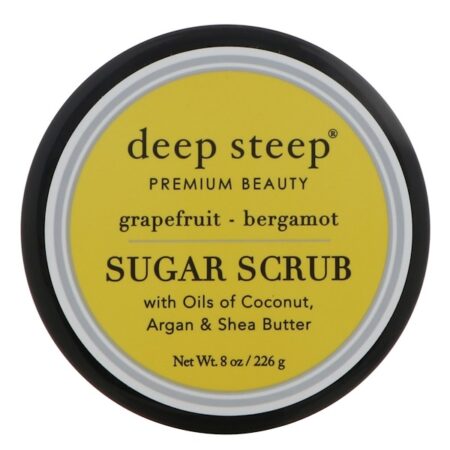 Deep Steep, Esfoliação de açúcar, toranja - bergamota, 8 oz. (226 g)