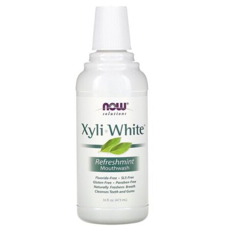 Now Foods, Soluções, Enxaguante Bucal Xyli-White, Refrescante, 16 fl oz (473 ml)