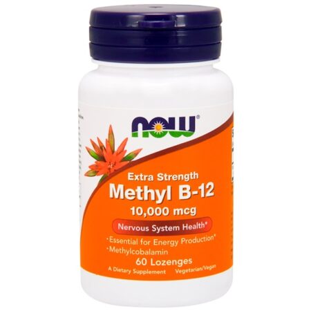 Now Foods, Metil B-12, Extraforte, 10.000 mcg, 60 Pastilhas