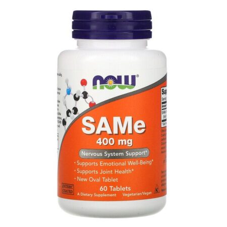 Now Foods, SAMe, 400 mg, 60 Comprimidos