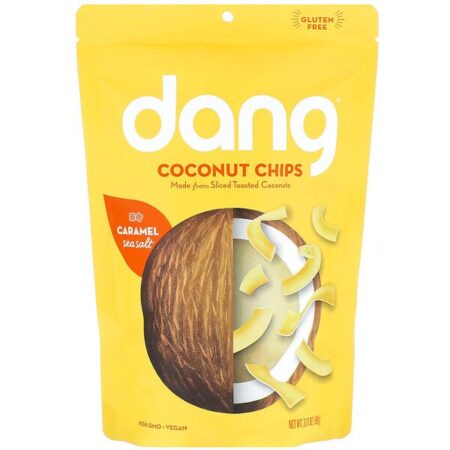 Dang, Chips de Coco, Sal Marinho com Caramelo, 90 g (3,17 oz)