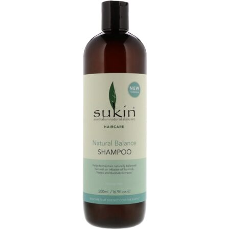 Sukin, Natural Balance Shampoo, Normal Hair, 16.9 fl oz (500 ml)