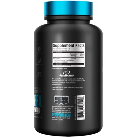 EFX Sports, Pó de Kre-Alkalyn EFX, Sabor Neutro, 100 g - Image 3