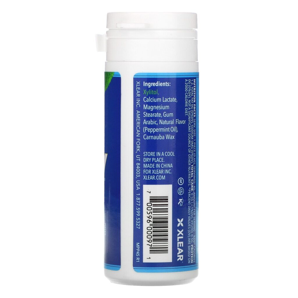 Xlear, Dental Defense Spry Mints, Peppermint, 45 Count - Imagem 2