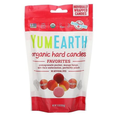 YumEarth, Balas Orgânicas, Frutas Favoritas, 3,3 oz (93,6 g)