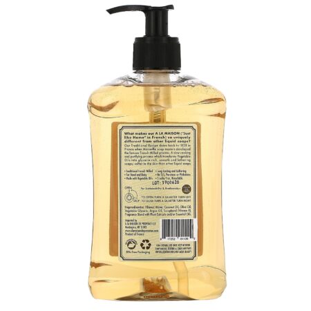 A La Maison de Provence, Sabão Líquido para Mãos e Corpo, Puro Coco, 16,9 fl oz (500 ml) - Image 2