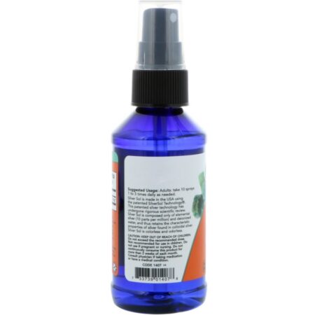 Now Foods, Sol de Prata, 4 onças fluidas (118 mL) - Imagem 3