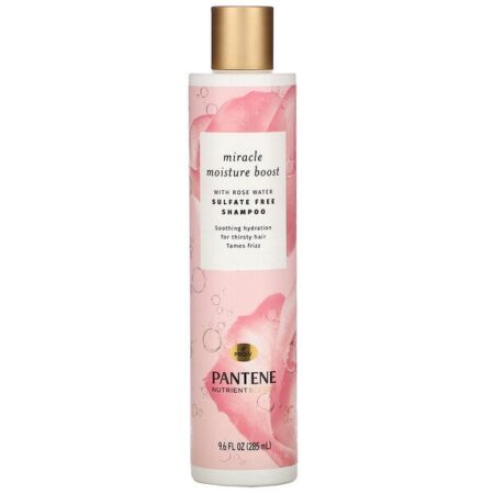 Pantene, Pro-V, Nutrient Blends, Miracle Moisture Boost, Sulfate Free Shampoo with Rose Water, 9.6 fl oz (285 ml)