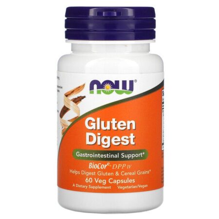 Now Foods, Gluten Digest, 60 Cápsulas Vegetais