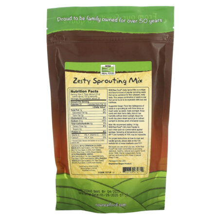 Now Foods, Real Food, Mistura com Grãos Zesty, 16 oz (454 g) - Imagem 2