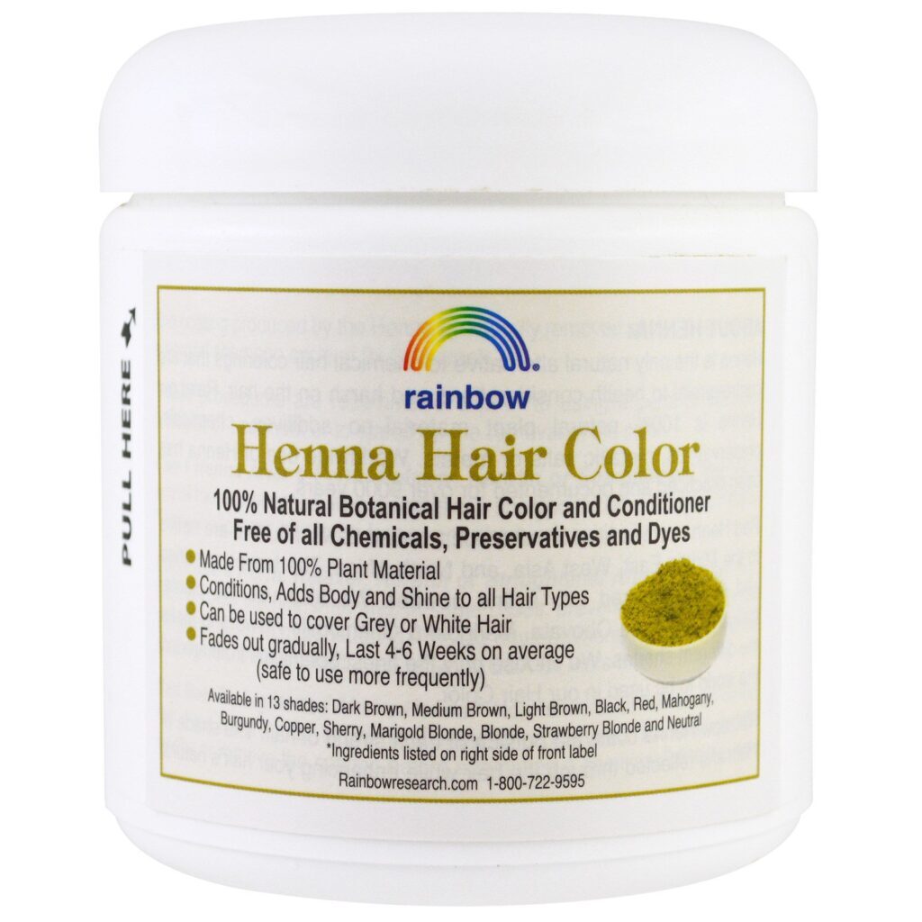 Rainbow Research, Henna, Cor e Condicionador de Cabelo, Marrom Médio (Castanho), 113 g (4 oz) - Imagem 3