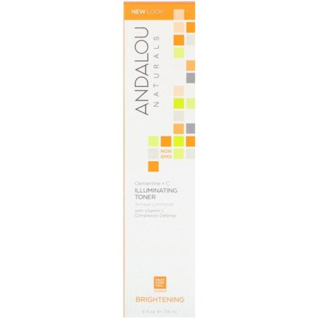 Andalou Naturals, Tônico Iluminador, Tangerina + C, Iluminador, 6 fl oz (178 ml)