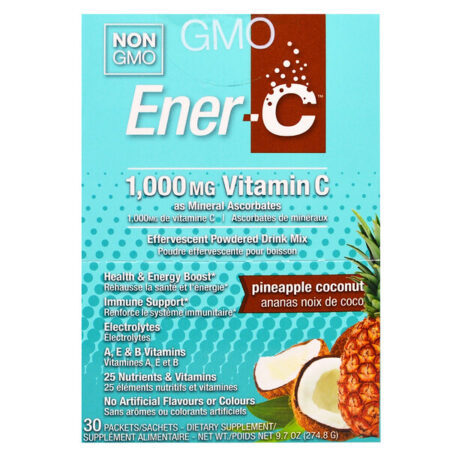 Ener-C, Vitamina C, Pó Efervescente, Sabores Mistos, 30 Pacotes, 9,7 oz (274.8 g)