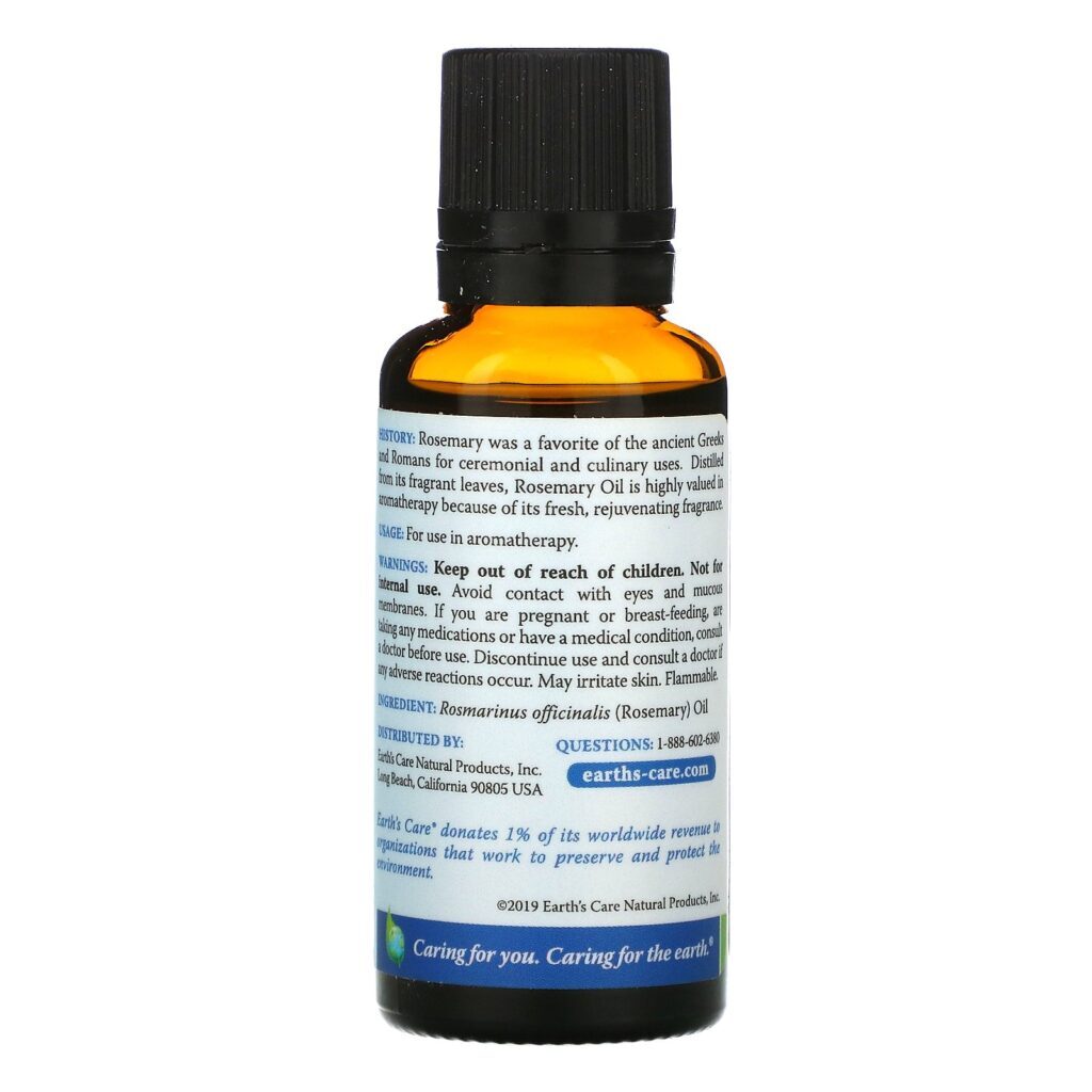 Earth's Care, Óleo de alecrim, 1 fl oz (30 ml) - Imagem 2