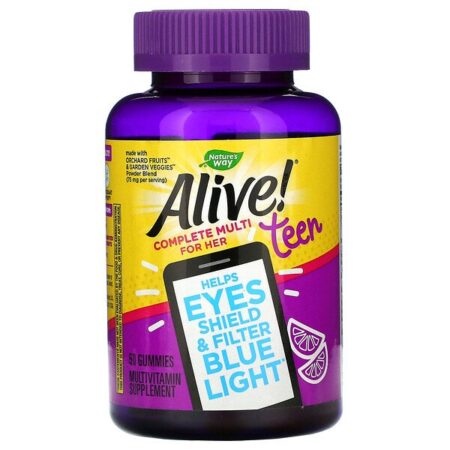 Nature's Way, Alive! Teen Multi for Her, 50 Gummies