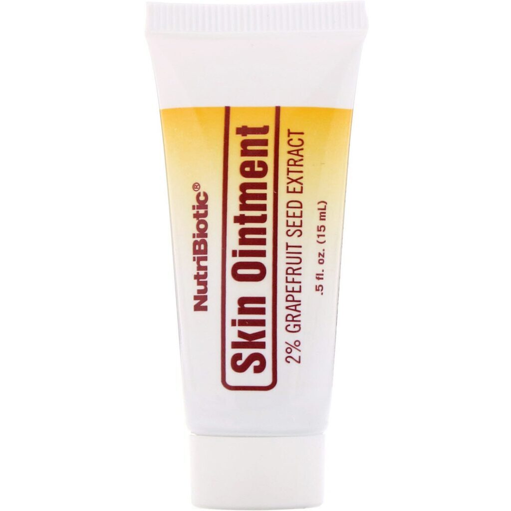 NutriBiotic, Pomada para Pele, 2% de Extrato de Semente de Toranja com Lisina, 0,5 fl oz (15 ml) - Imagem 3