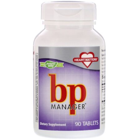 Nature's Way, BP Manager, 90 Tablets - Imagem 3