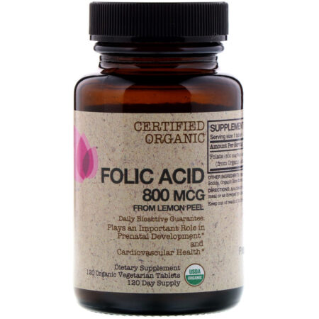 FutureBiotics, Ácido Fólico de Casca de Limão, 800 mcg, 120 Comprimidos Orgânicos de Origem Vegetal - Image 3