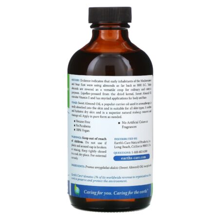 Earth's Care, Óleo de amêndoa doce, 8 oz (236 ml) - Image 2