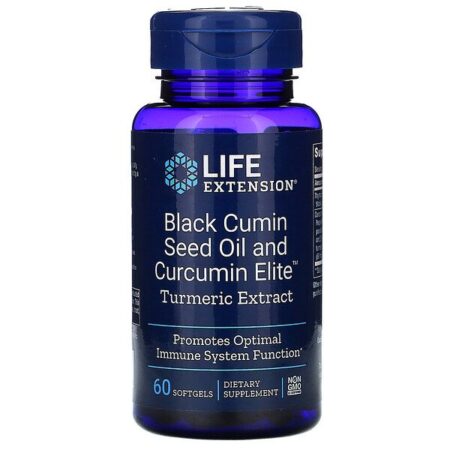 Life Extension, Black Cumin Seed Oil and Curcumin Elite Turmeric Extract, 60 Softgels