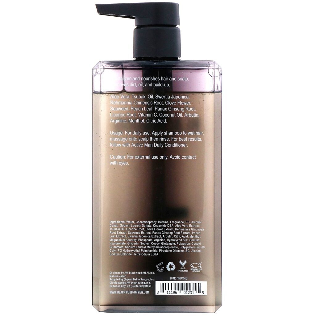 Blackwood For Men, Shampoo Active Man Daily, masculino, 448,04 ml - Imagem 2