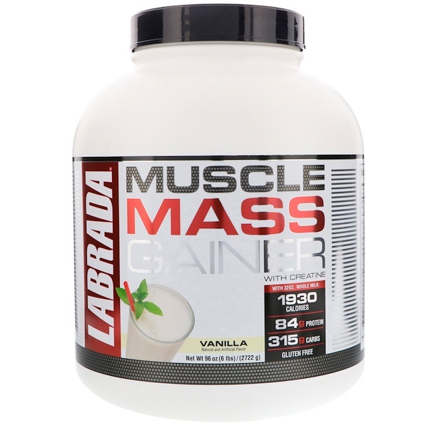Labrada Nutrition, Suplemento Muscular com Creatina, Baunilha, 6 lbs (2722 g)