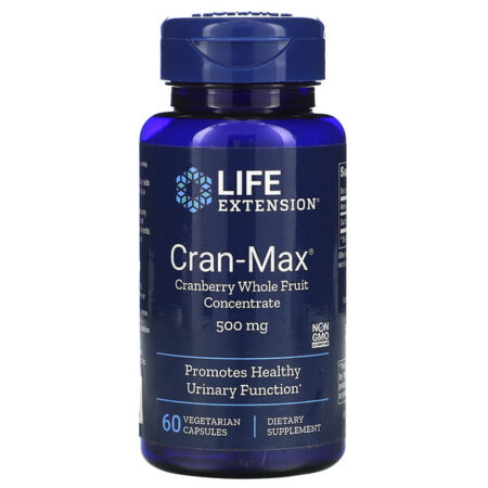 Life Extension, Cran-Max, Cranberry Whole Fruit Concentrate, 500 mg, 60 Vegetarian Capsules