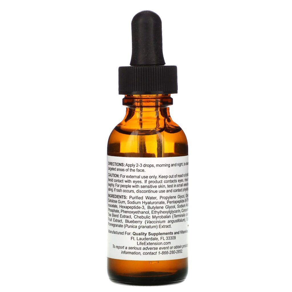 Life Extension, Advanced Peptide Anti-Oxidant Serum, 1 oz (30 ml) - Imagem 2