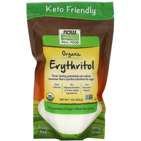 Now Foods, Real Food, Eritritol Orgânico, 454 g (1 lb)