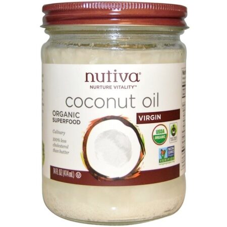 Nutiva, Óleo de Coco Orgânico, Virgem, 414 ml (14 oz)