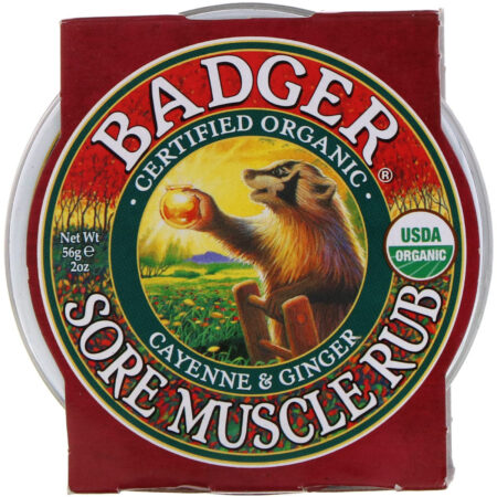 Badger Company, Pomada para Dor Muscular, Pimenta-caiena e Gengibre, 56 g (2 oz) - Image 2