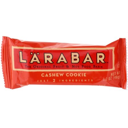 Larabar, The Original Fruit & Nut Food Bar, Cashew Cookie, 16 Bars, 1.7 oz (48 g) Each - Image 4