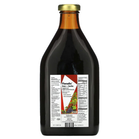 Flora, Floradix, Suplemento de Ferro + Ervas, Fórmula de Extrato Líquido, 700 ml (23 fl oz) - Image 3