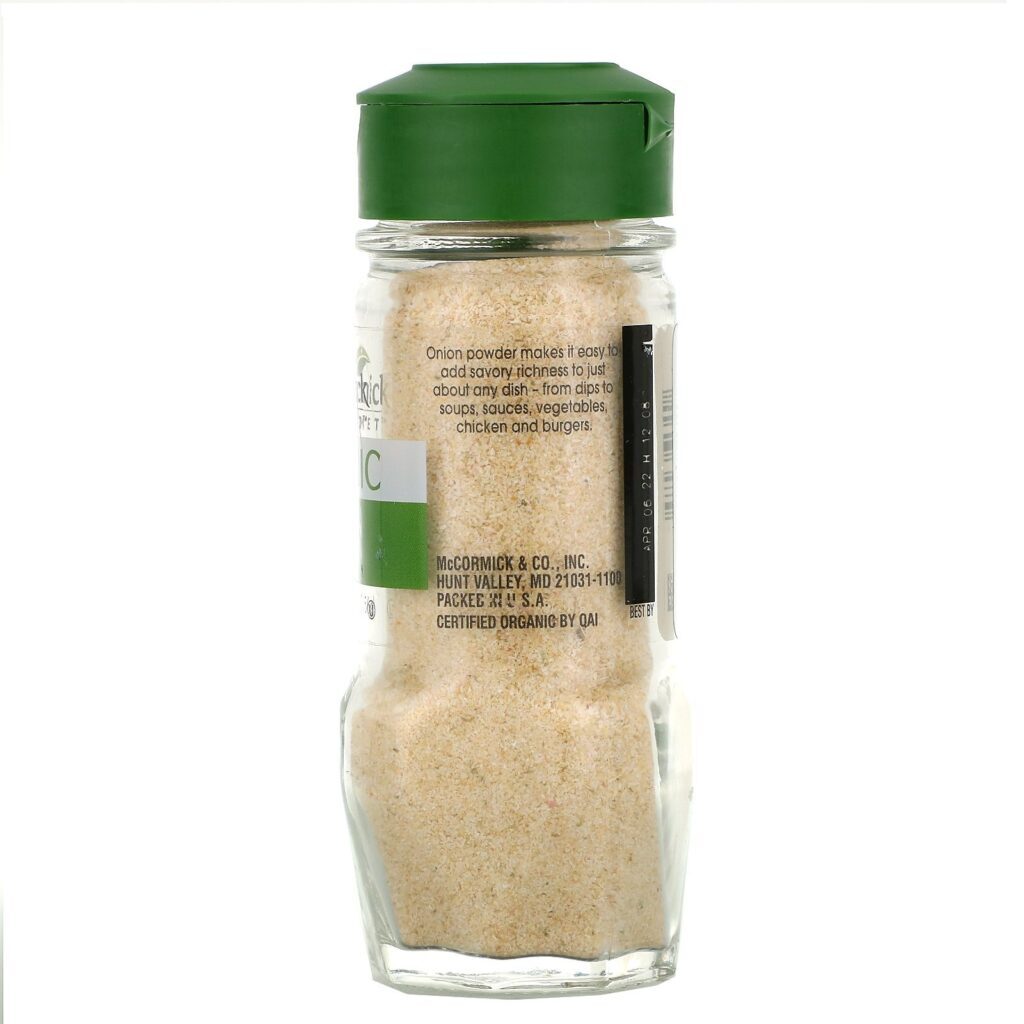 McCormick Gourmet, Organic, Onion Powder, 2 oz (56 g) - Imagem 2