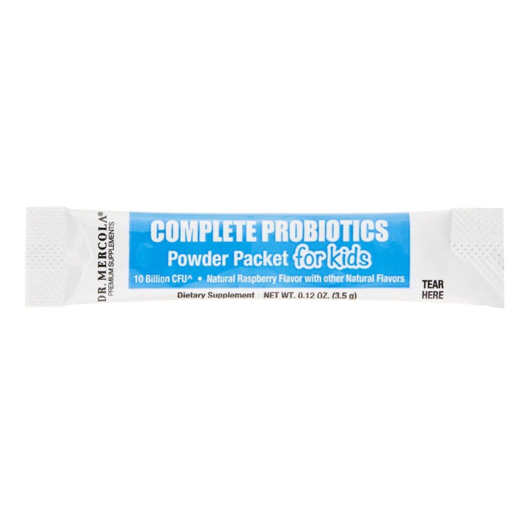 Dr. Mercola, Completos para Crianças, Sabor Natural de Framboesa, 30 Sachês, 0.12 oz (3.5 g) Cada - Imagem 3