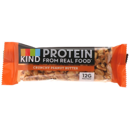 KIND Bars, Barrinhas Proteicas, Manteiga de Amendoim Crocante, 12 Barrinhas, 1,76 oz (50 g) Cada - Image 4