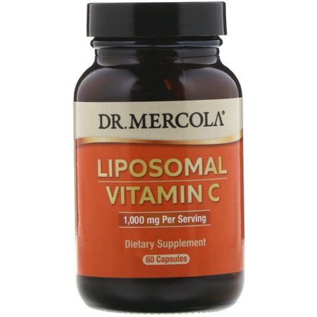 Dr. Mercola, Vitamina C Lipossômica, 1.000 mg, 60 Cápsulas