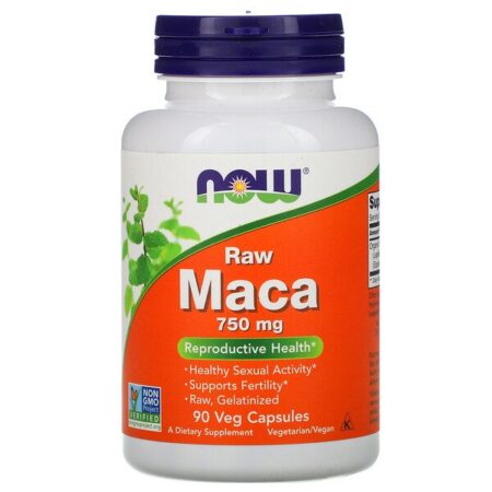 Now Foods, Maca, Cru, 750 mg, 90 Cápsulas Vegetais