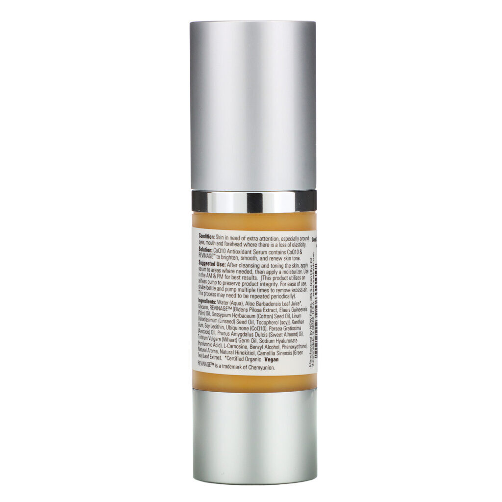 Now Foods, Soluções, Soro Antioxidante CoQ10, 1 fl oz (30 ml) - Imagem 2