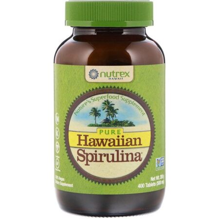 Nutrex Hawaii, Pure Hawaiian Spirulina, 500 mg, 400 Comprimidos