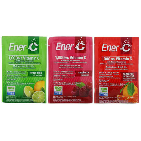 Ener-C, Vitamina C, Mistura de Bebidas Multivitamínicas, Pacote de Variedades, 30 Pacotes, 282,9 g (9,9 oz) - Image 3