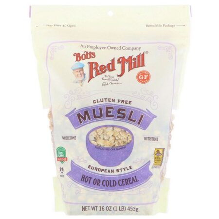 Bob's Red Mill, Muesli, Sem Glúten, 16 oz (453 g)